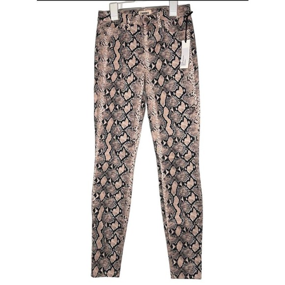 L'AGENCE Marguerite Paloma Python Print Skinny Jeans - Size 25 * WJ11 - Picture 1 of 7